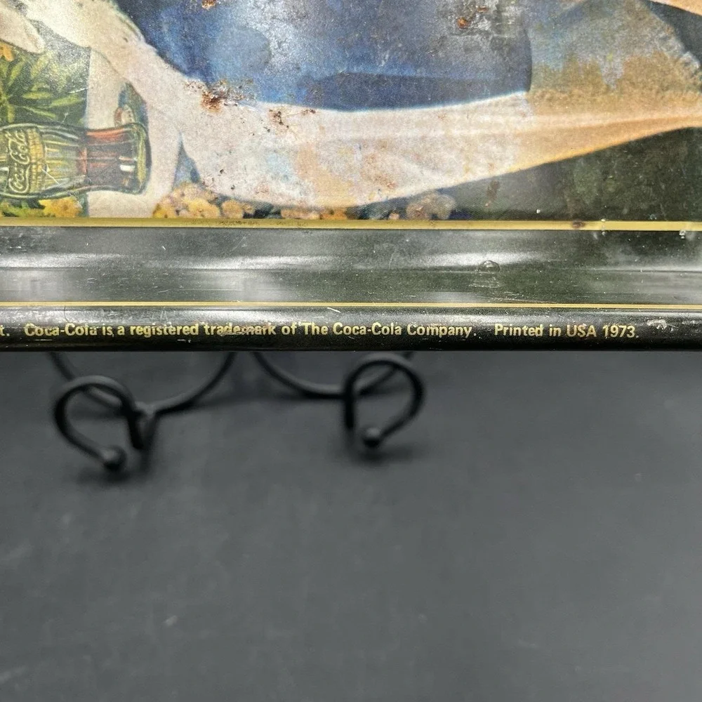 Lot Of 3 VTG Tin Coca-Cola Advert Trays 19